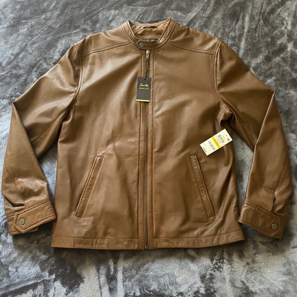 tasso elba leather jacket